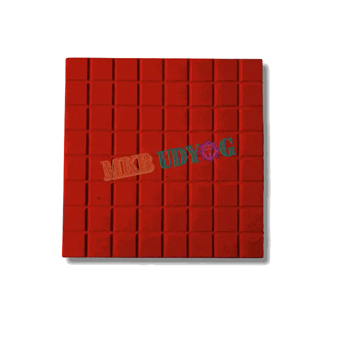 Chequered Tile Square Design (Red) 20mm