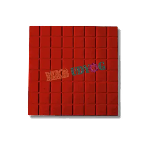 Chequered Tile Square Design (Red) 20mm