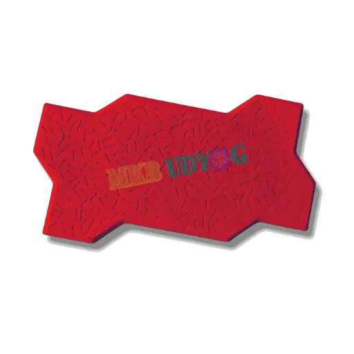 ZigZag Interlocking Paver Block (Red) 60mm